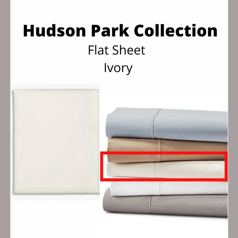 NIB [ Queen ] for Hudson Park 825TC Flat Sheet in Supima Cotton‎